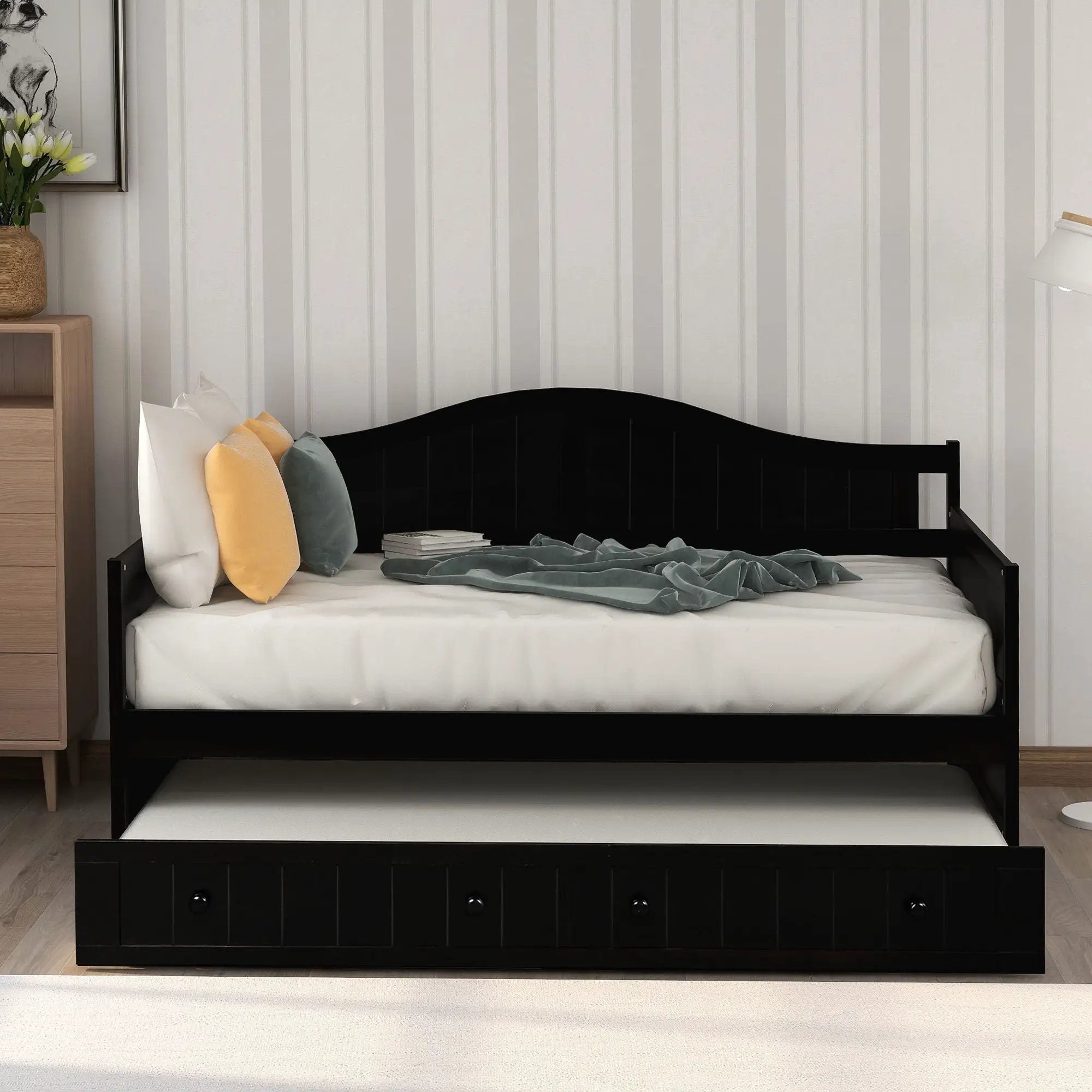 Wooden Daybed, Sofa Bed, No Box Spring Needed by HouseOfZazla