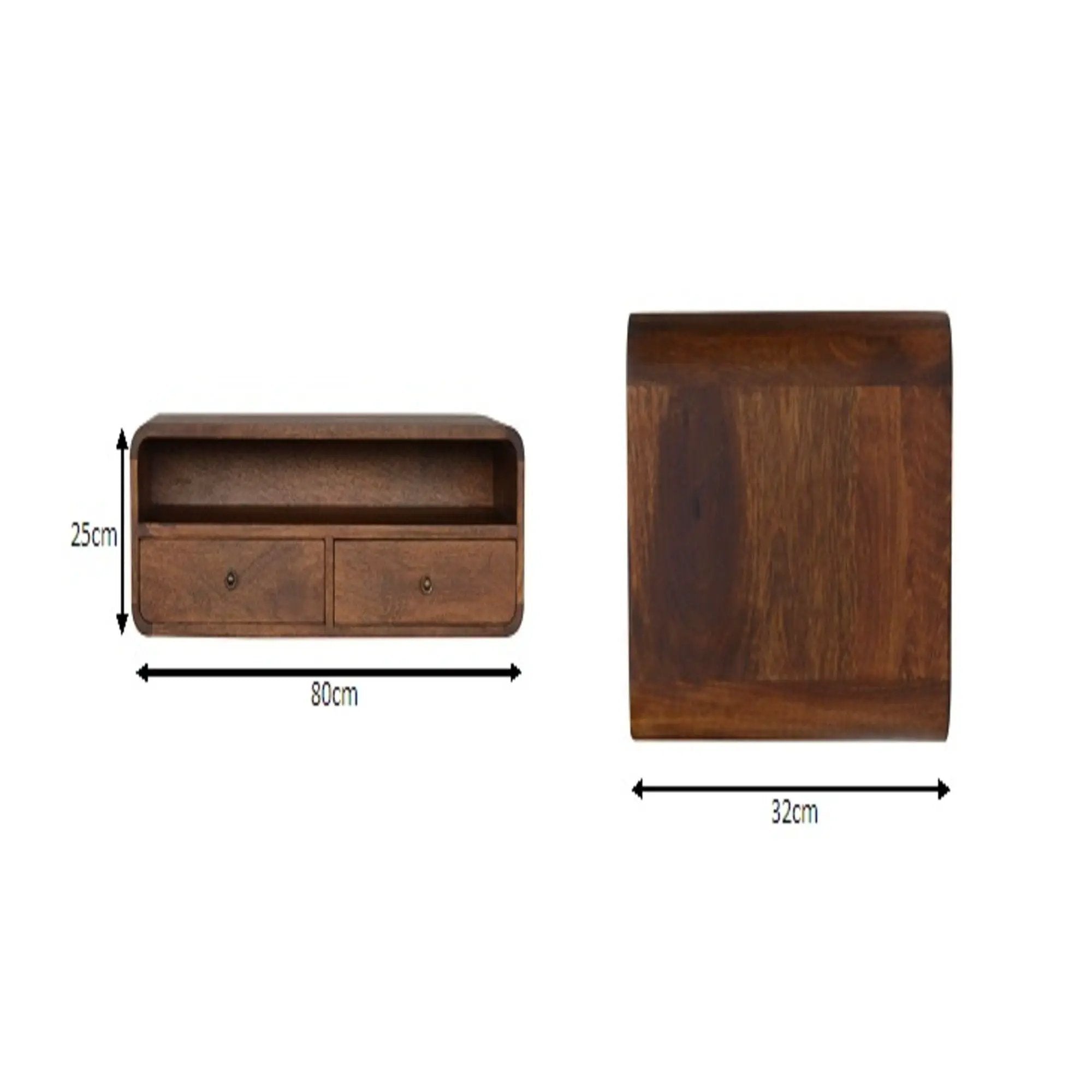 Floating Open Console - Chestnut by HouseOfZazla
