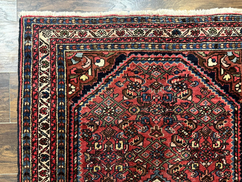 Antique Persian Tribal Rug 3.6 x 5, Hamadan Angelas Rug by Jewel Rugs