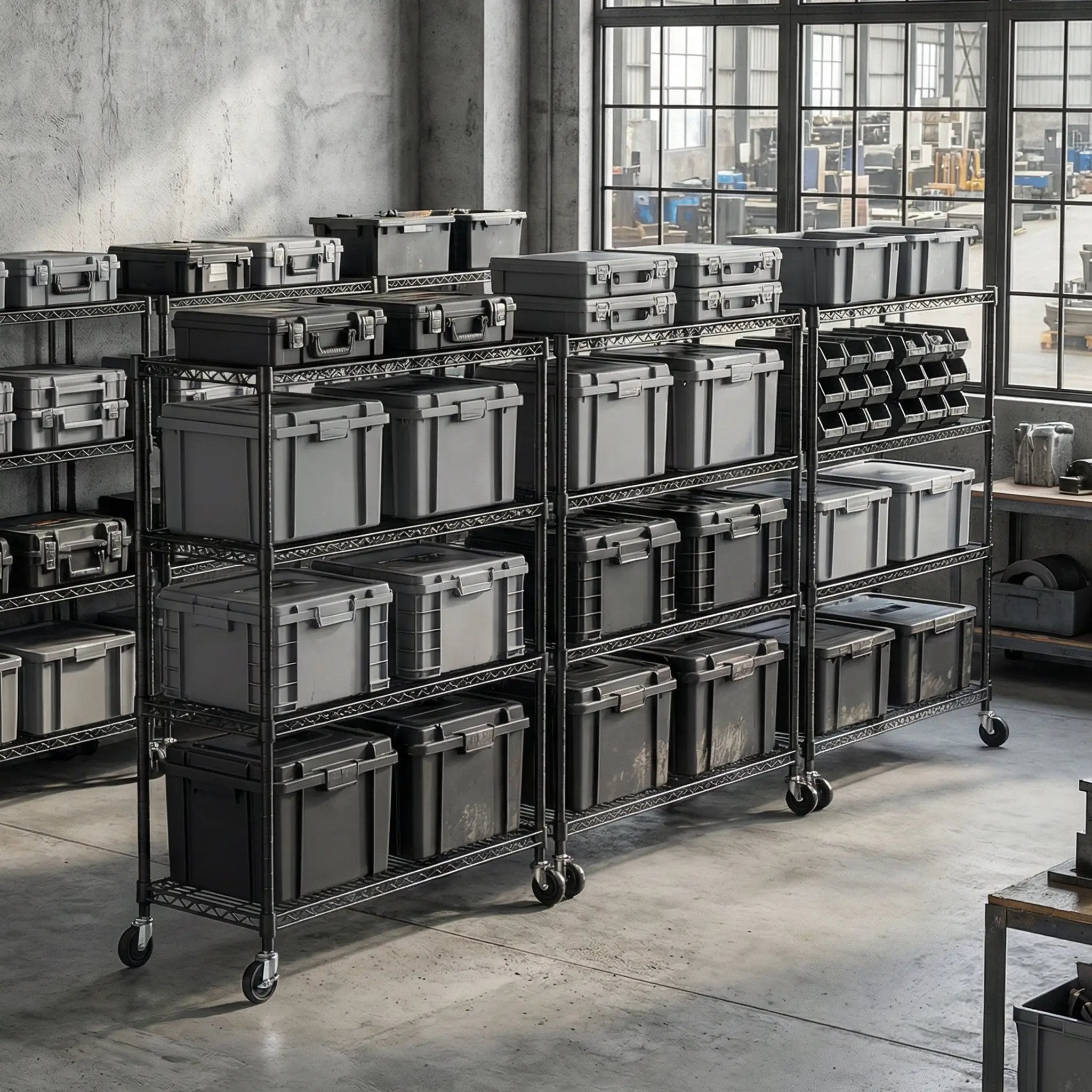 2640 LBS Industrial Metal 4 Tier Shelving by HouseOfZazla