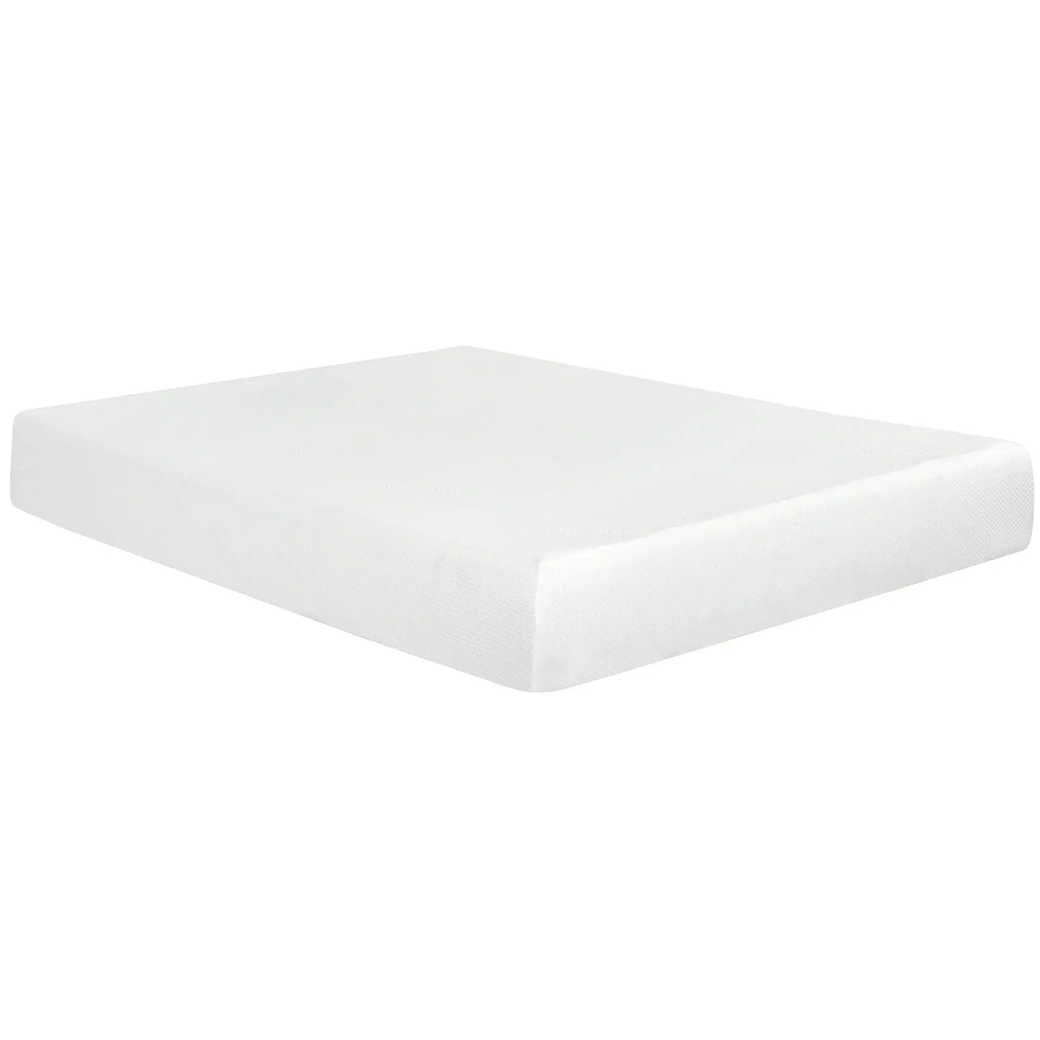 10" Plush Gel Memory Foam Mattress Bed With Cooling Technology, Aloe Vera Cover by Unique Piece Furniture