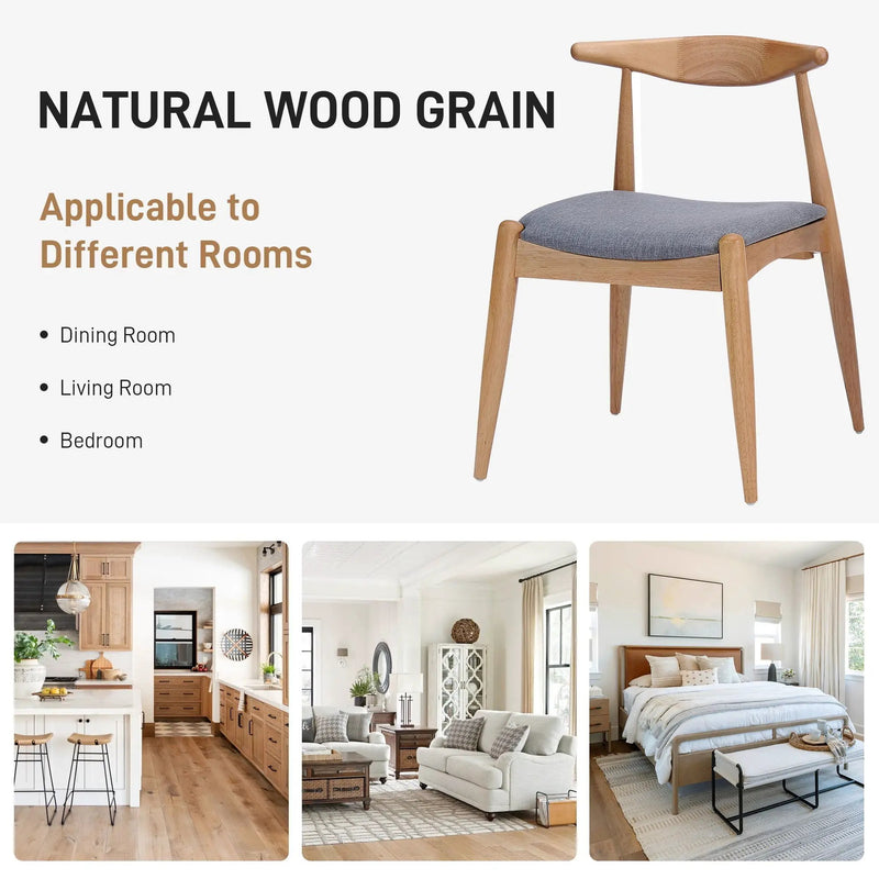 5 Piece Dining Set With Upholstered Chairs