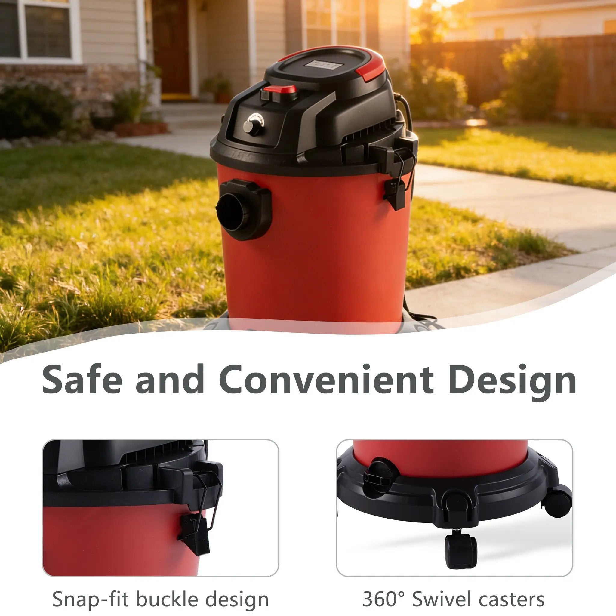 Wet Dry Vac, 5 Gallon, 4.3 Peak HP by HouseOfZazla