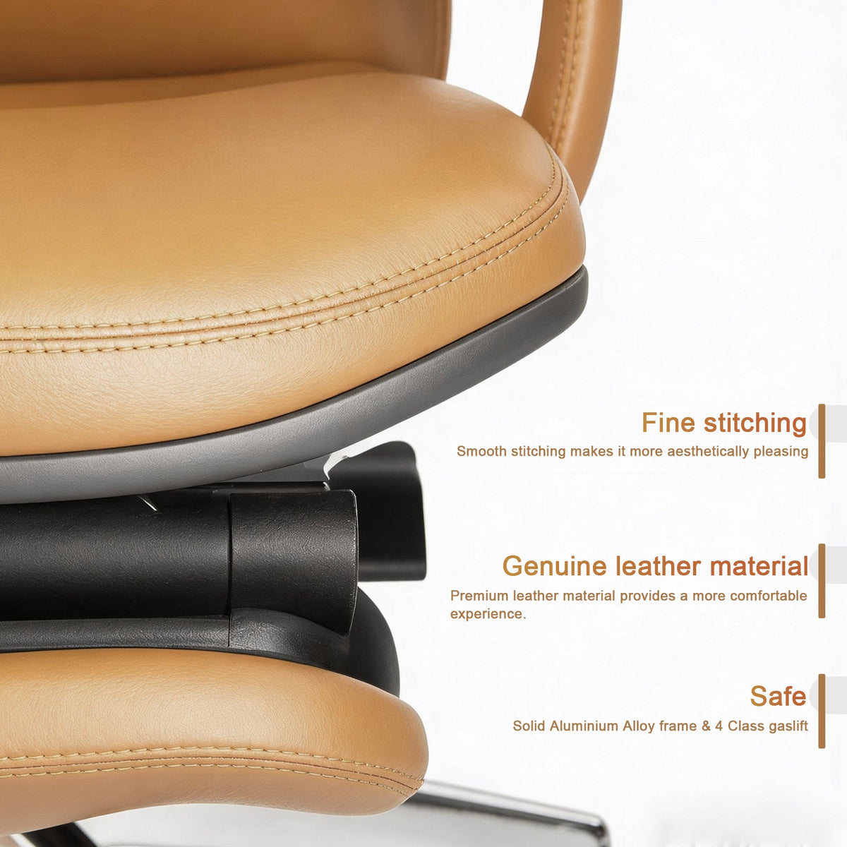 Ergonomic Leather Executive Office Chair, photo 2 of 7