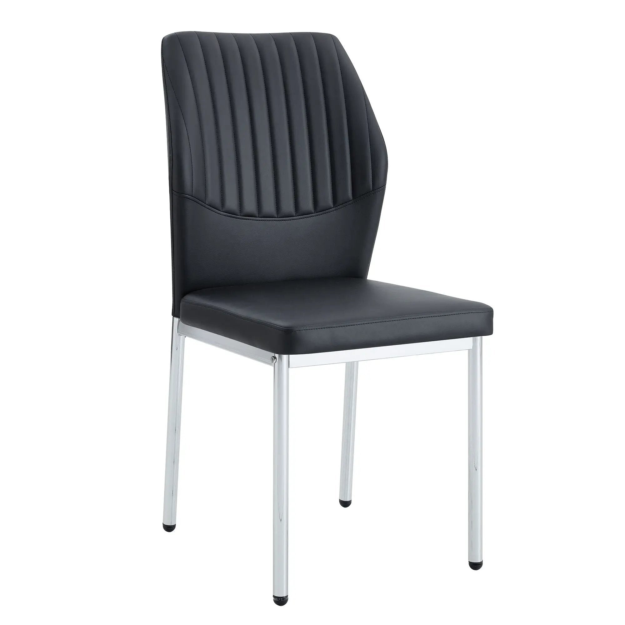 Luxury Simple High Resilience Dining Chair With Metal Legs by Unique Piece Furniture