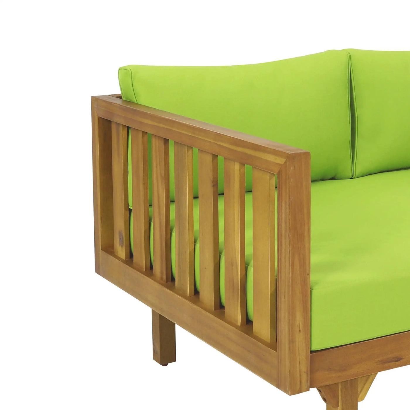 Claremont 3 Seater Daybed Teak Acacia Wood Water Resistant Cushions by HouseOfZazla
