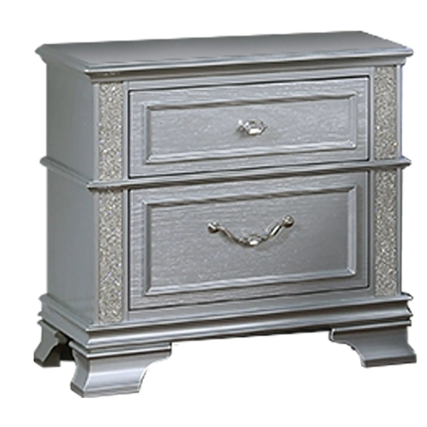 3 Piece Bedroom Set With Elegant Bed, 2 Nightstands by HouseOfZazla