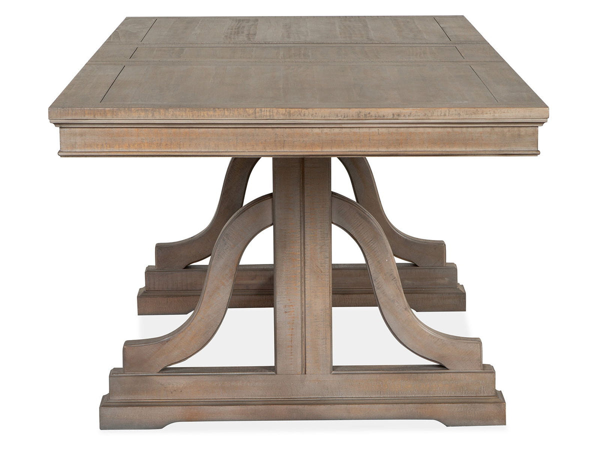 Paxton Place - Trestle Dining Table - Dovetail Gray, photo 4 of 7