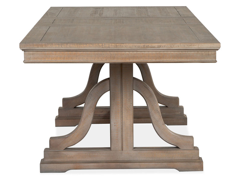 Paxton Place - Trestle Dining Table - Dovetail Gray, photo 4 of 7