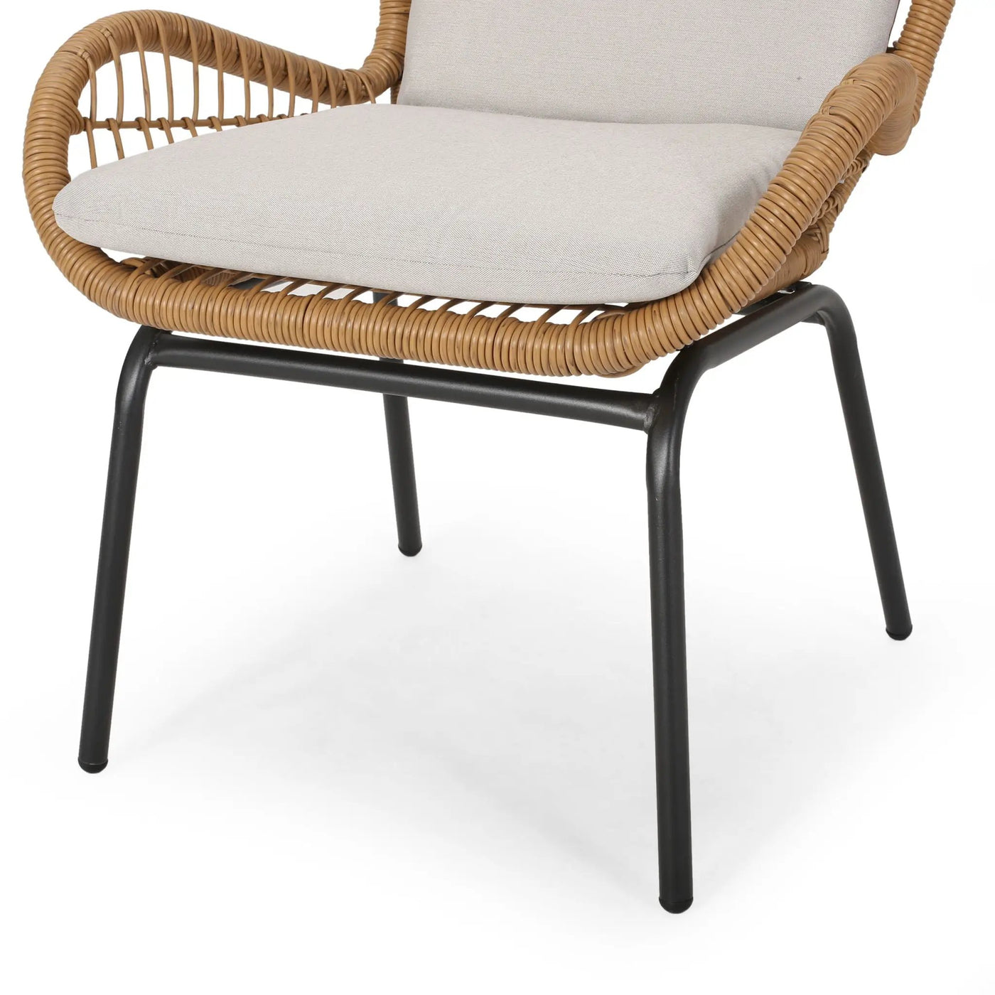 Outdoor Wicker Club Chair With Cushions (Set of 2) by HouseOfZazla