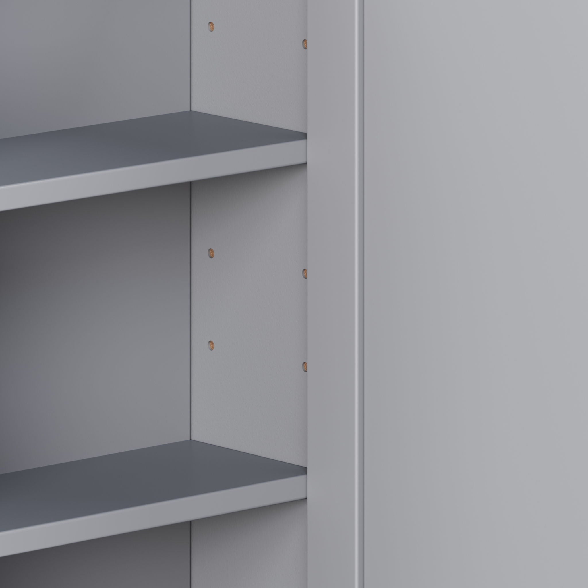 Bathroom Wall Storage Cabinet With Mirror And Adjustable Shelf, 6 Open Shelves by HouseOfZazla