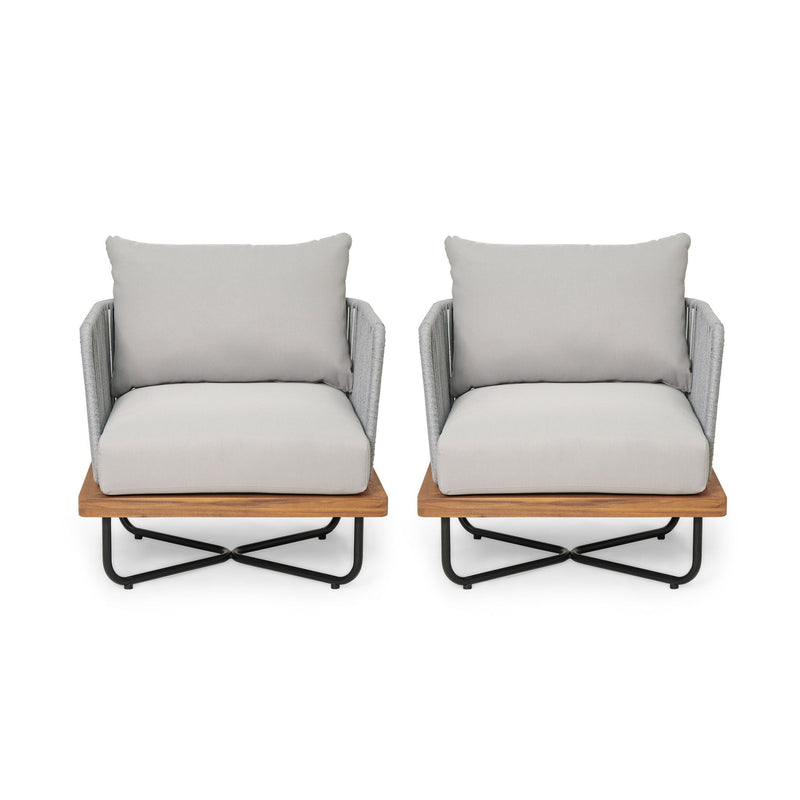 Lucca Outdoor Acacia Wood Chair by HouseOfZazla
