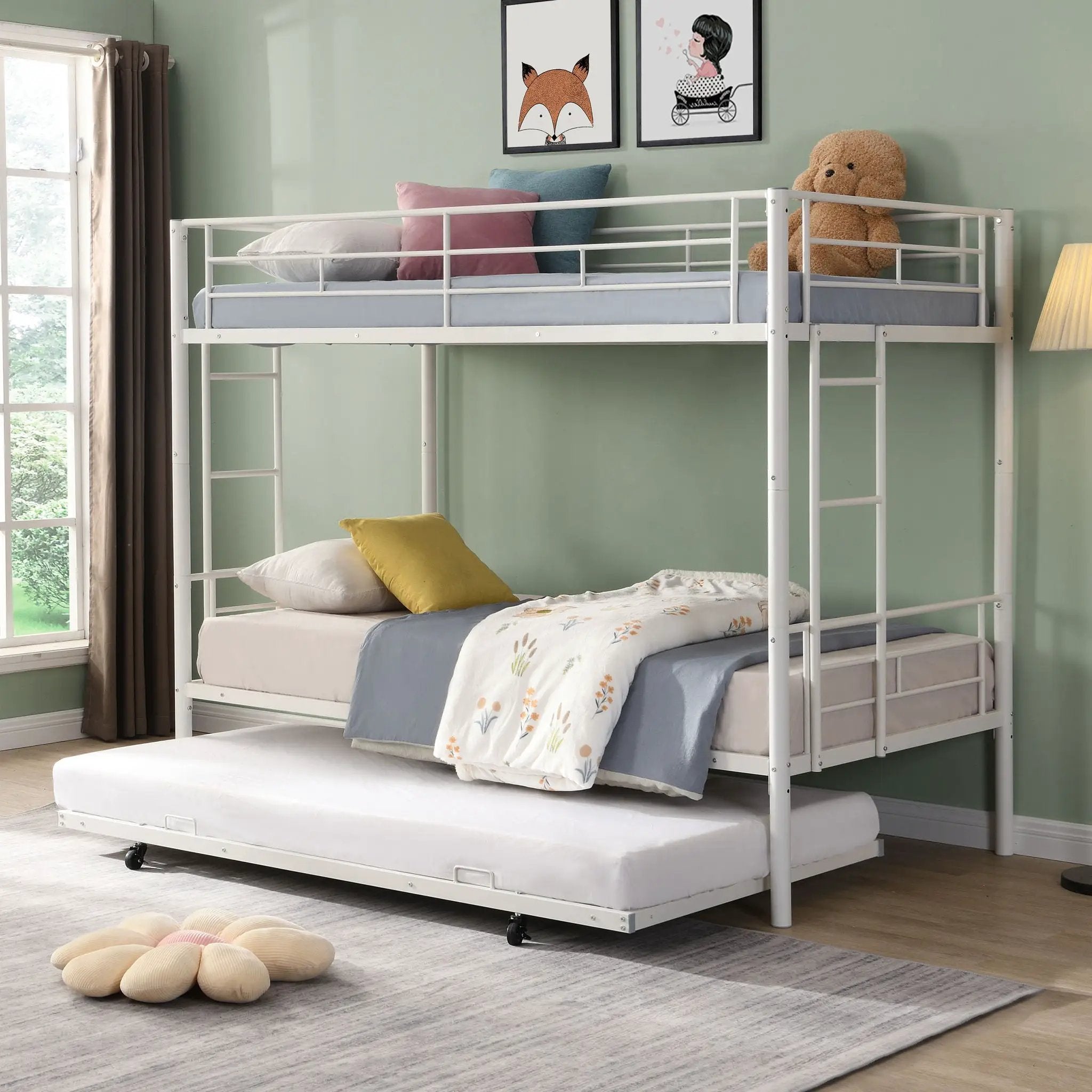 Bunk Bed With Trundle by Unique Piece Furniture