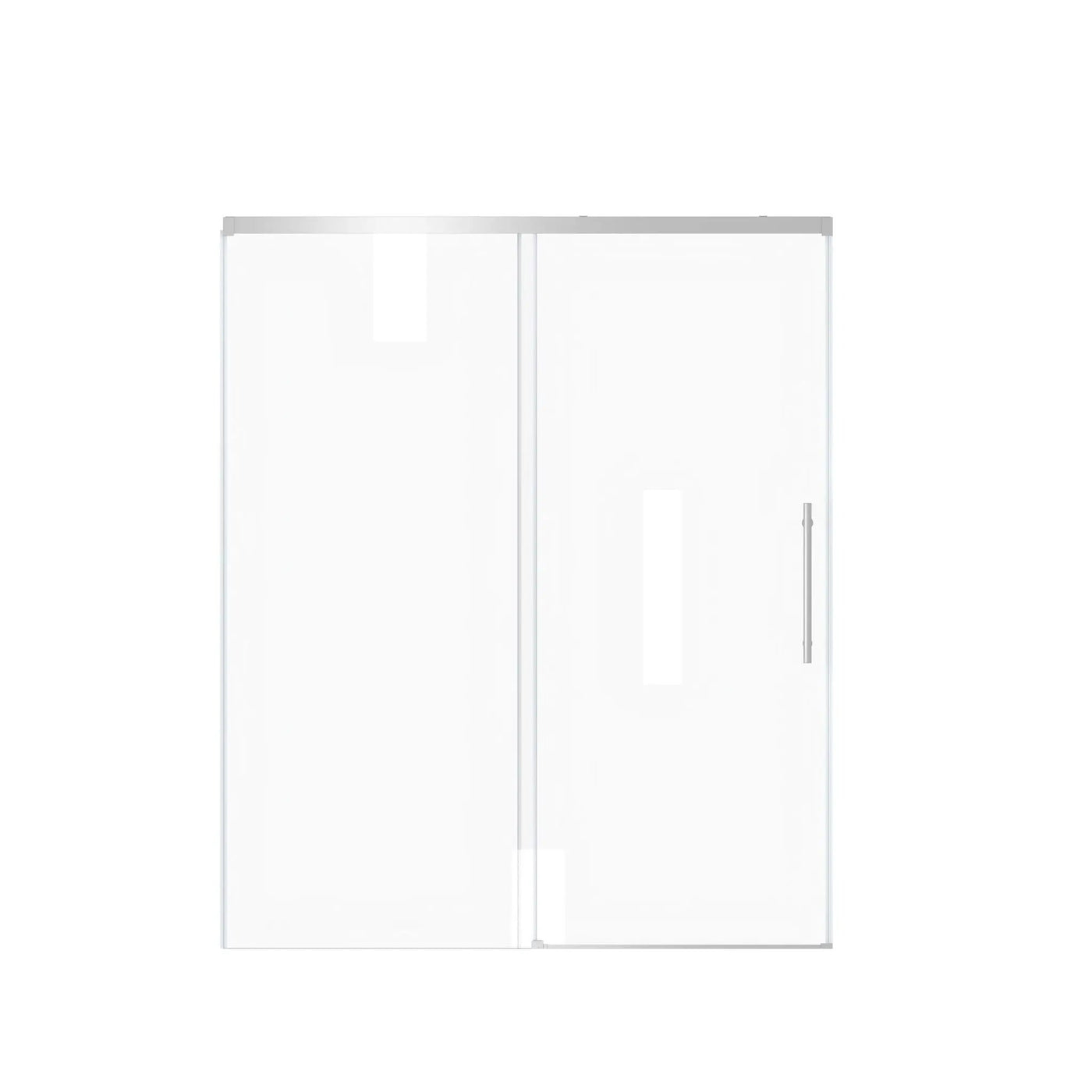 Frameless Single Sliding Shower Door With Handle by HouseOfZazla