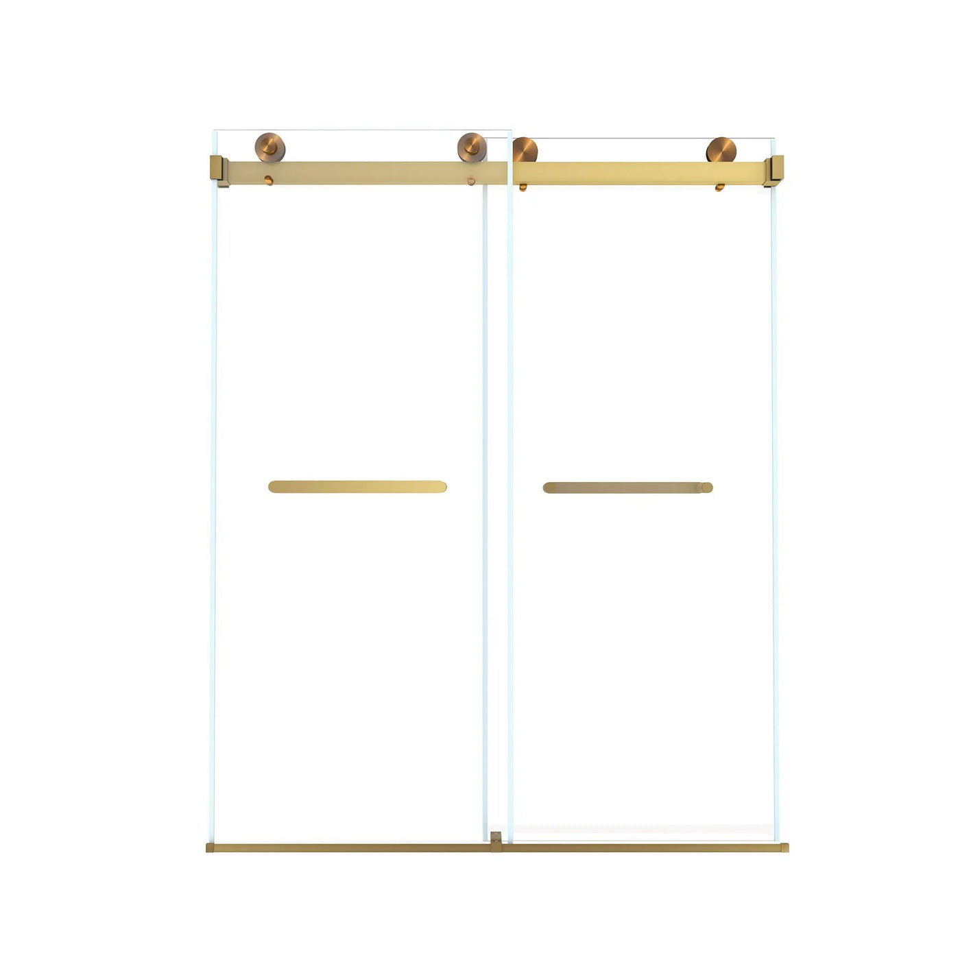 Frameless Double Sliding Shower Door by HouseOfZazla