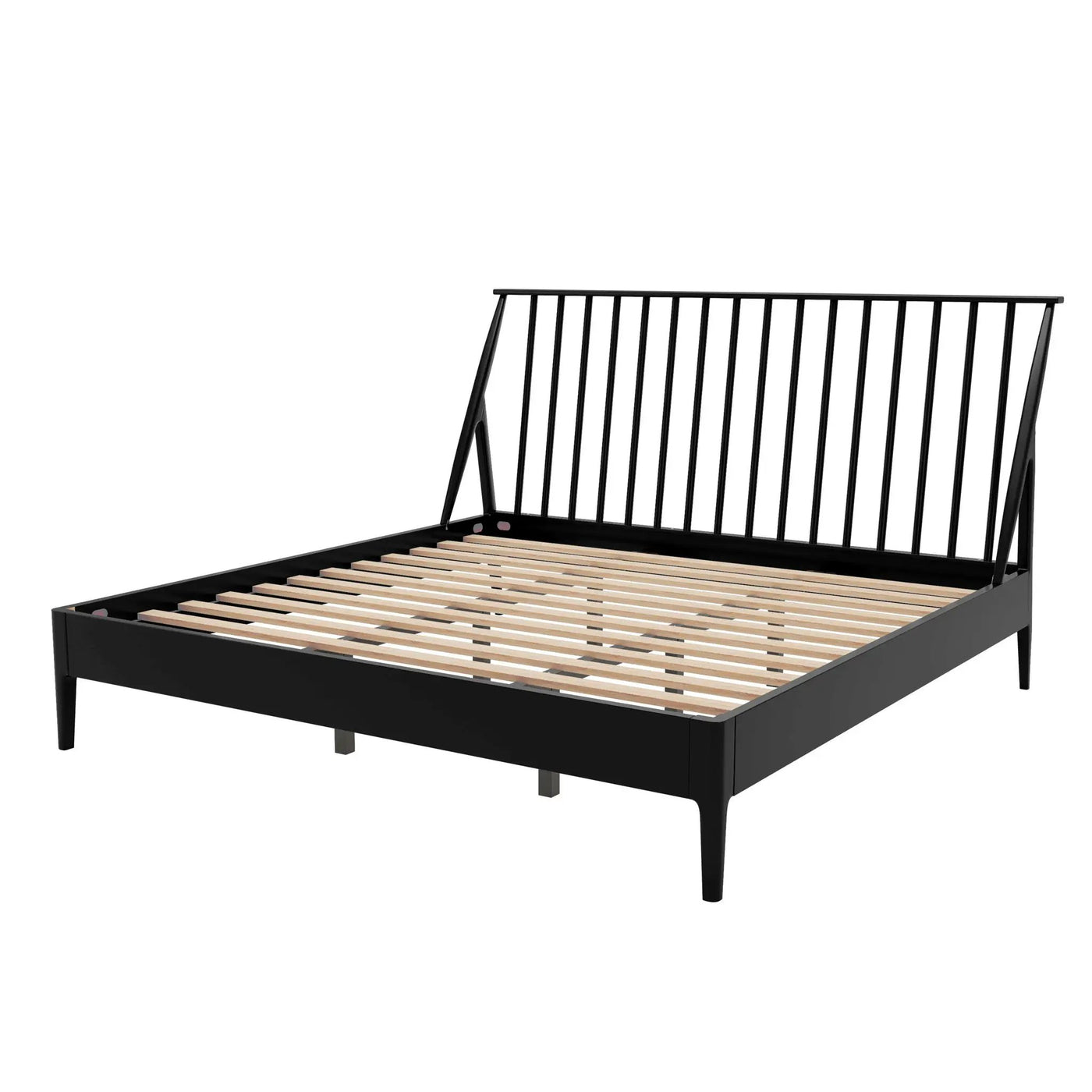 Bohemian Platform Bed With Tall Headboard by HouseOfZazla