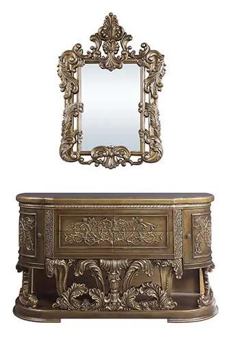 Constantine - Server - Brown & Gold by Unique Piece Furniture