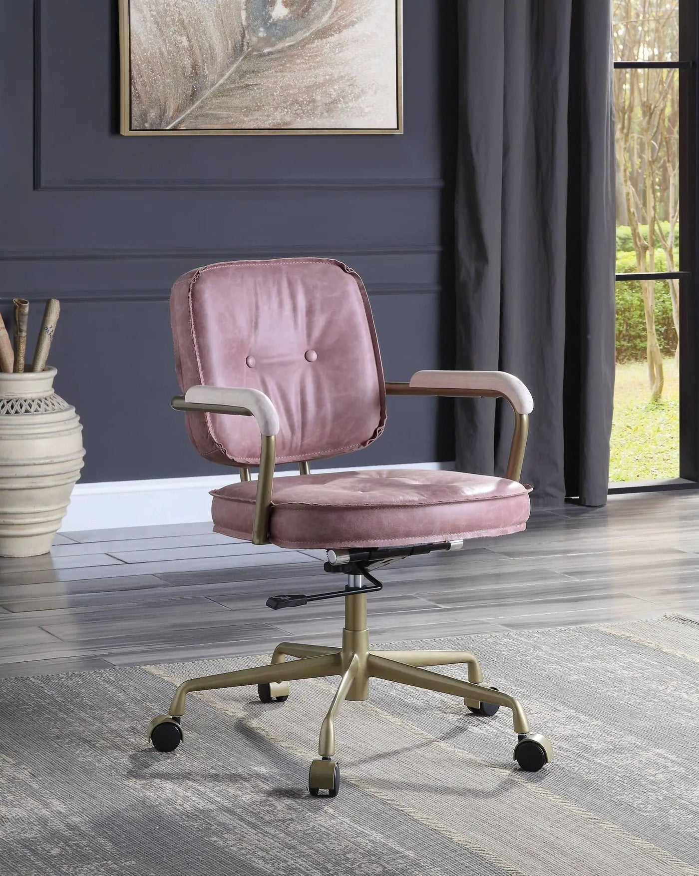 Siecross Top Grain Leather Office Chair by HouseOfZazla