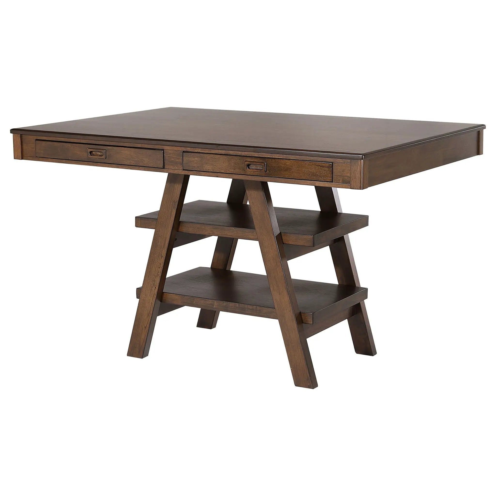 Dewey Rectangular 60-inch Counter Height Dining Table Walnut by Unique Piece Furniture