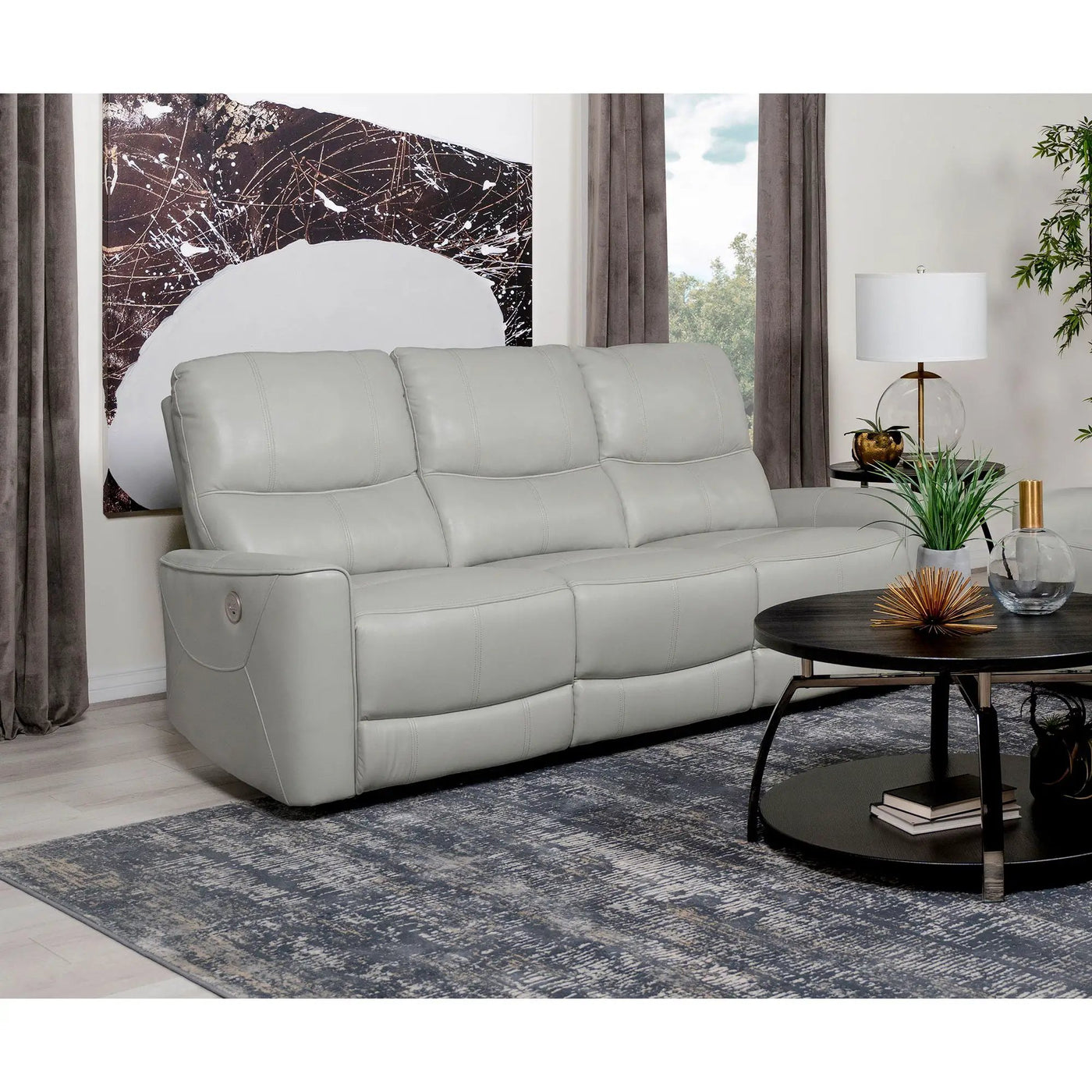 Ashland - Power Reclining Sofa With USB Charging by HouseOfZazla