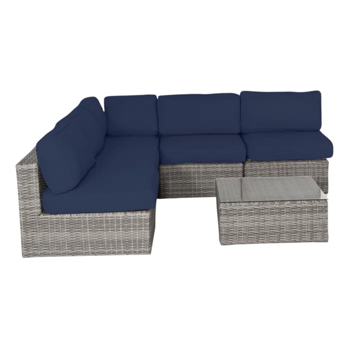 Outdoor Wicker Seating Group With Cushions, photo 2 of 38