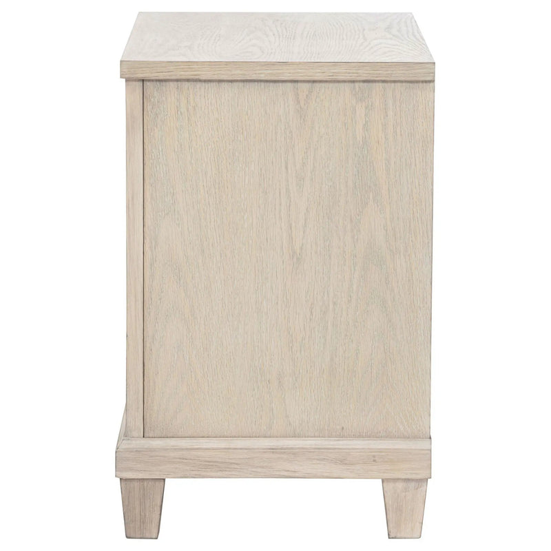 Pembroke 2-drawer Nightstand Bedside Table Washed Oak by Unique Piece Furniture