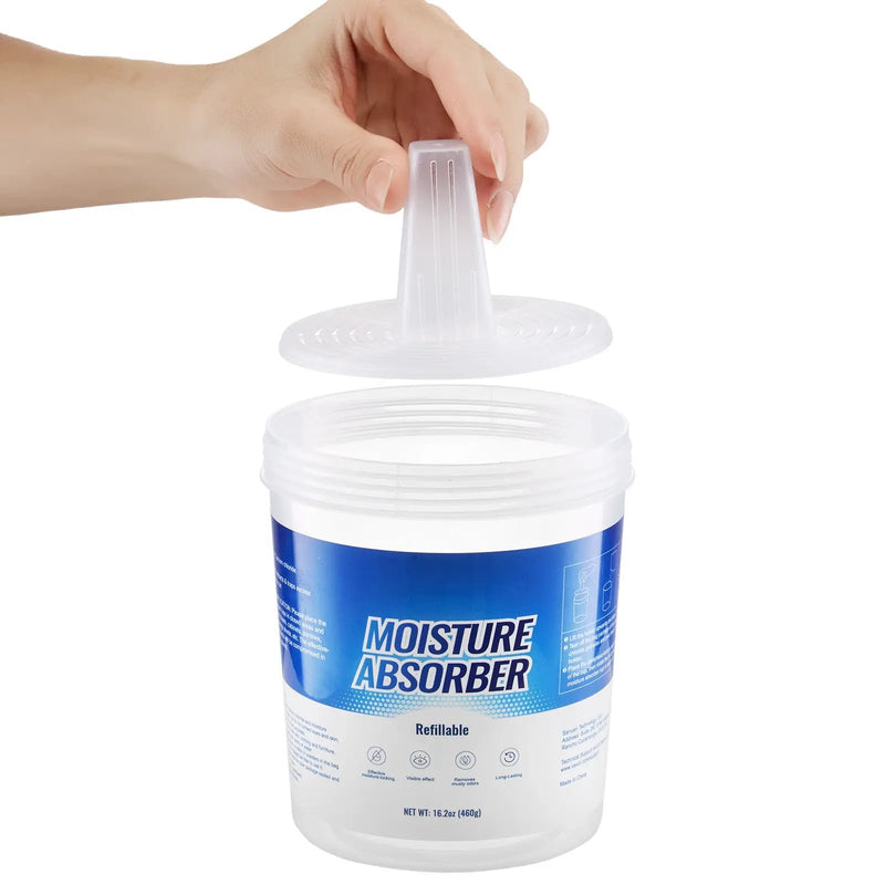 Moisture Absorber Bucket, 2 Packs 16.2 oz Hi-Capacity with 800ml Storage by HouseOfZazla