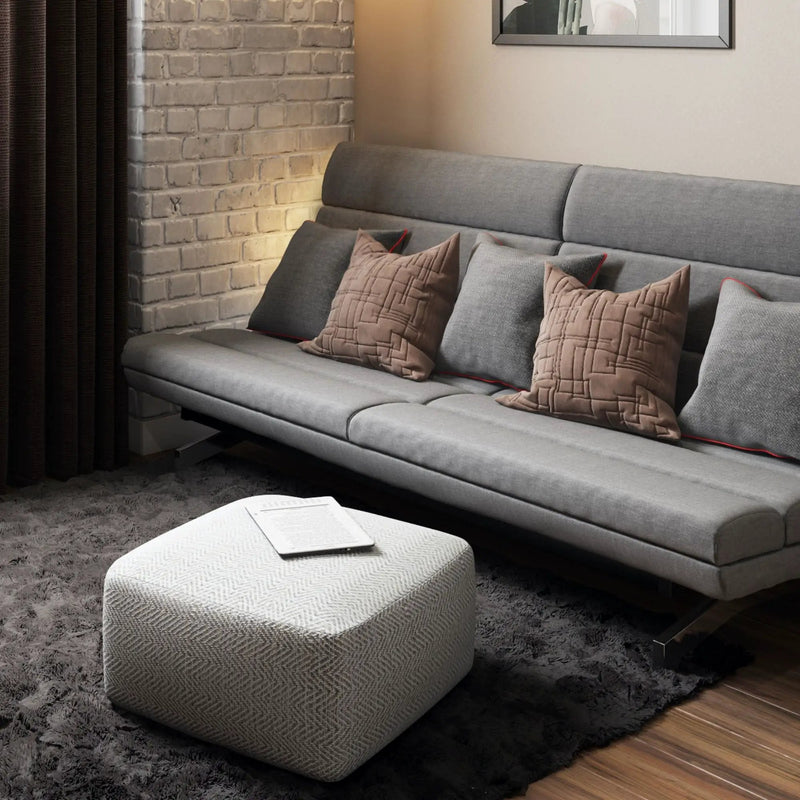 Nate - Handcrafted Square Pouf by Unique Piece Furniture