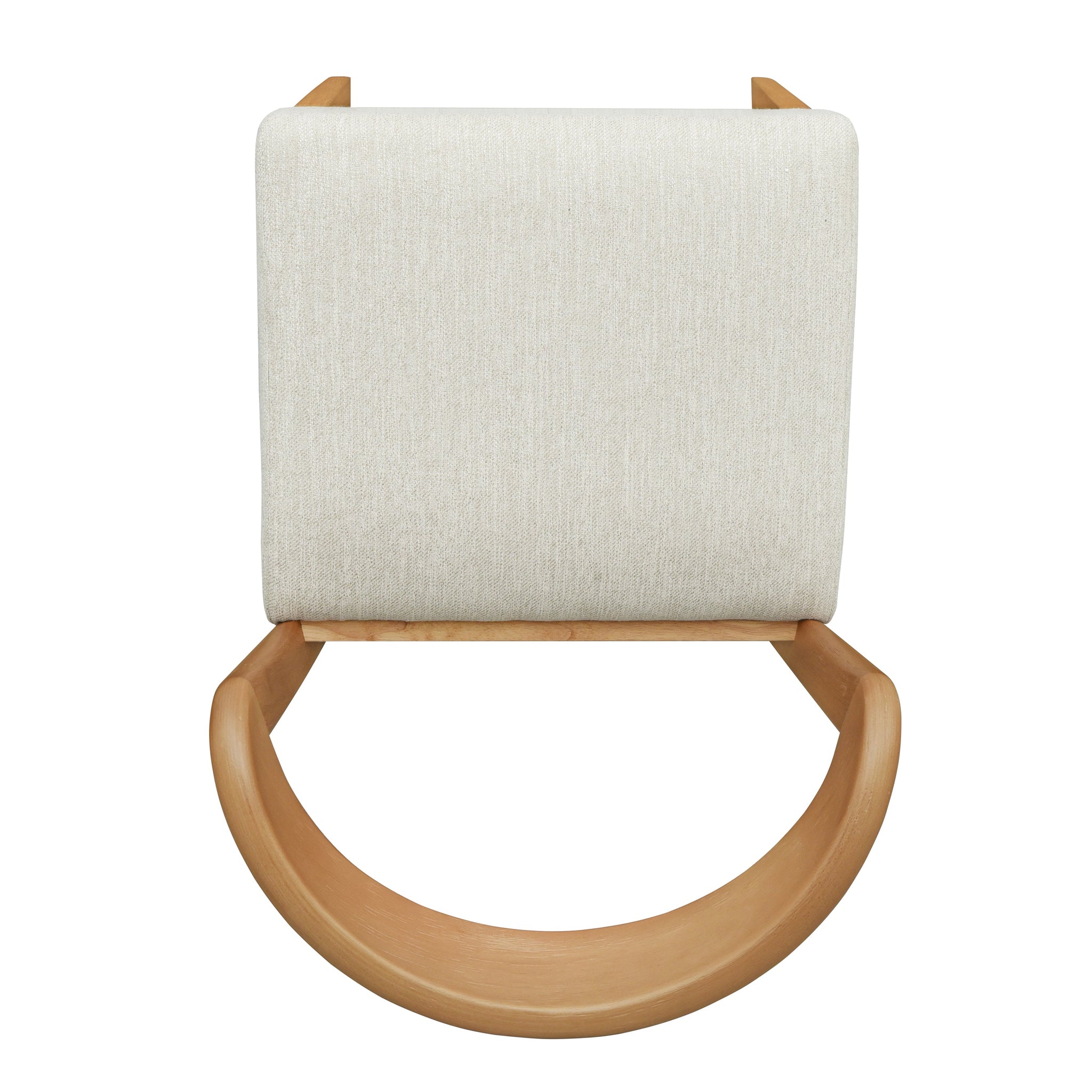 Solid Rubber Wood Dining Chairs (Natural Oak + Beige) Set of 2 by HouseOfZazla