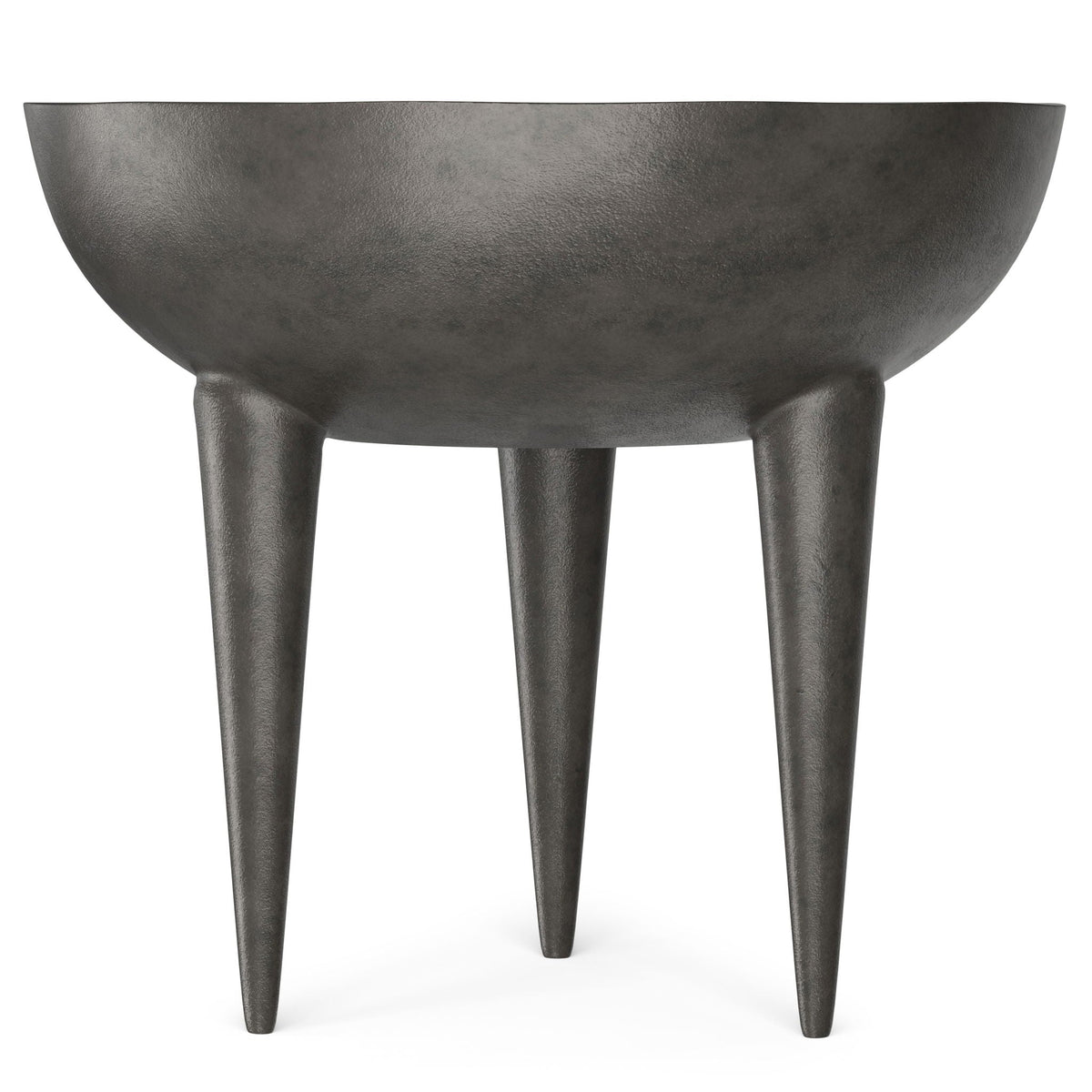 Cast Aluminum Side Table with Textured Finish - Black, photo 2 of 11