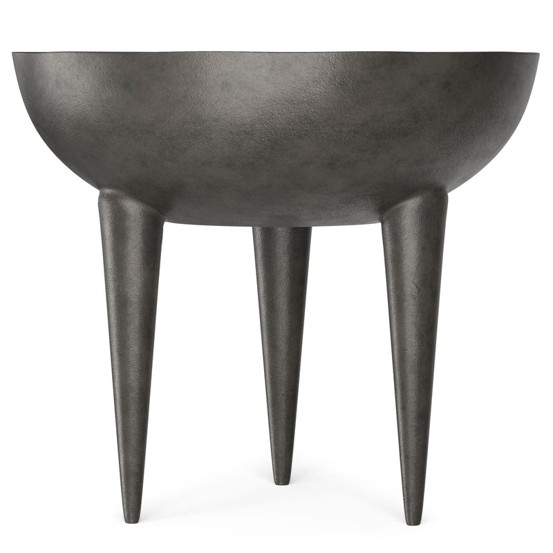 Cast Aluminum Side Table with Textured Finish - Black, photo 2 of 11