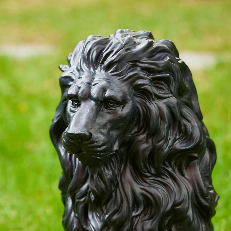 20.5" Resin Outdoor Lion Statue by HouseOfZazla