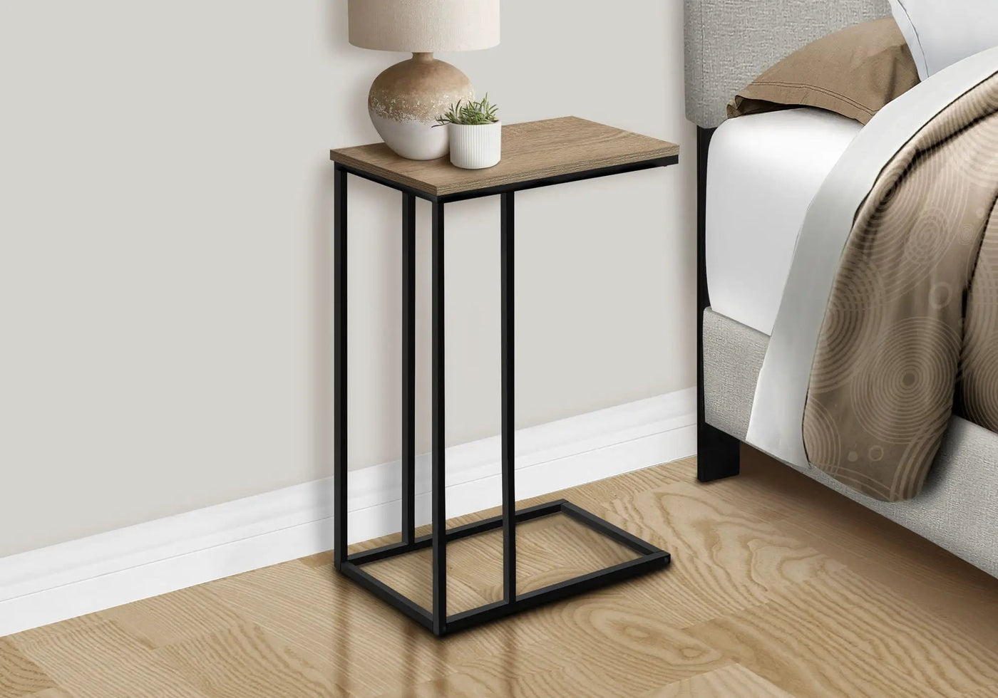 Accent Table, C - Shaped, Space-Saving Functionality by Unique Piece Furniture