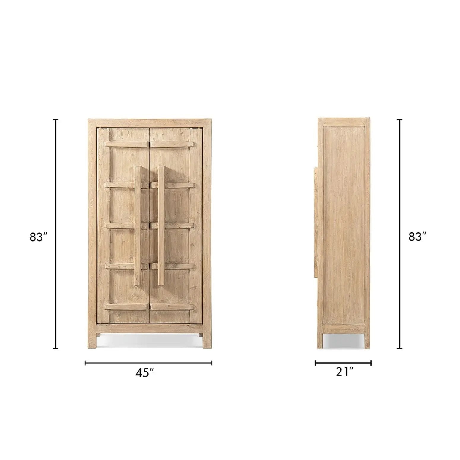 Rowan - Storage Cabinet With Double Doors - Natural by HouseOfZazla