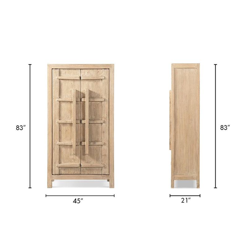 Rowan - Storage Cabinet With Double Doors - Natural by HouseOfZazla