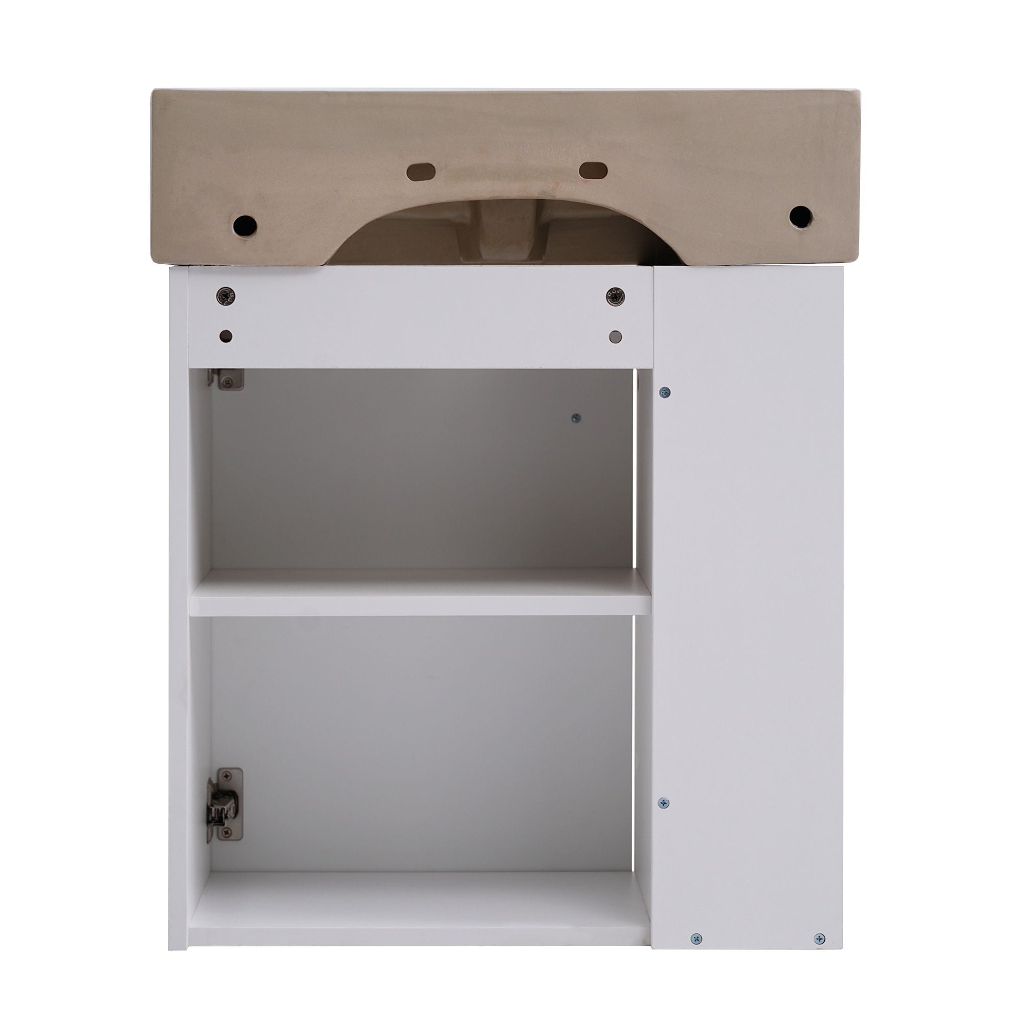 Modern Floating Bathroom Vanity With Ceramic Basin Perfect For Small Bathrooms by HouseOfZazla