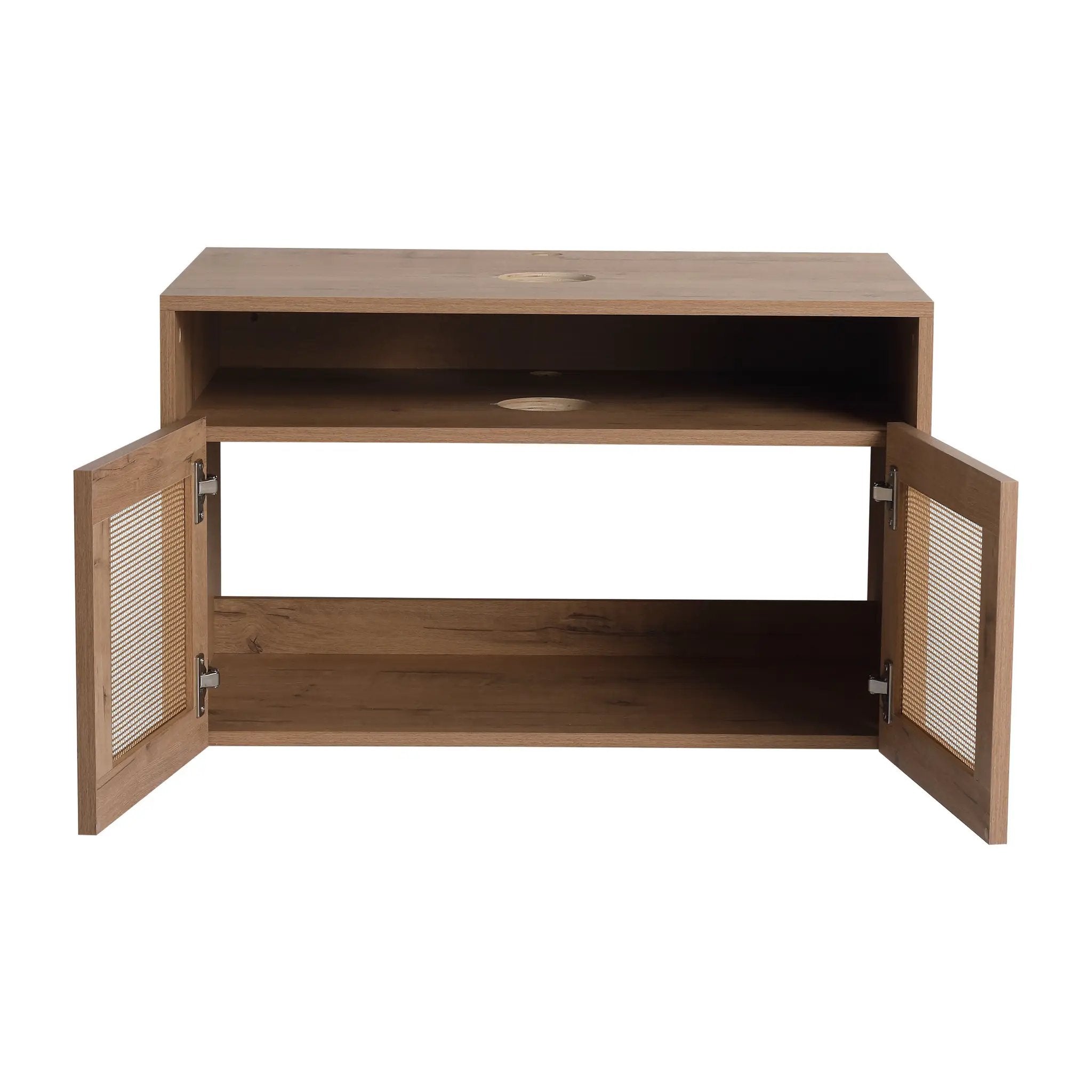 30" Bathroom Cabinet, 2-Soft Close Door, Float Mounting Design by HouseOfZazla