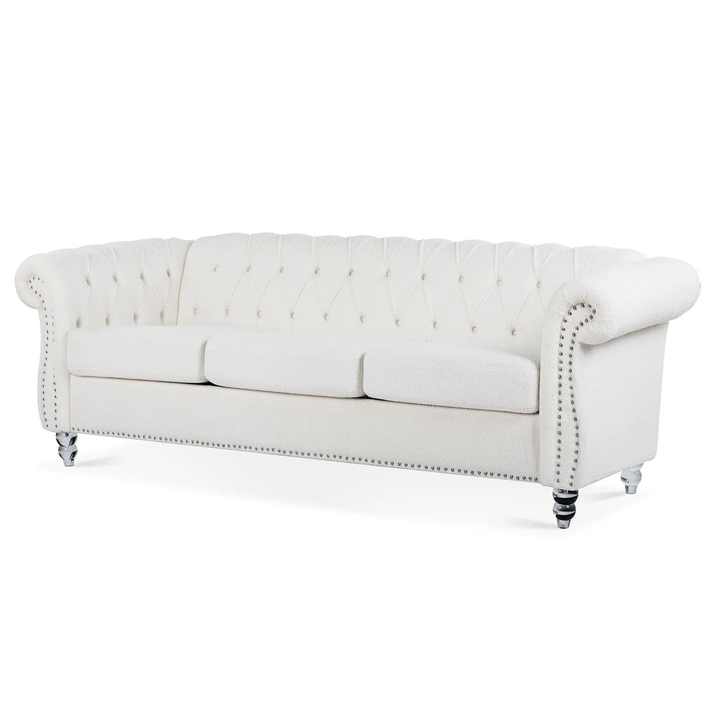 Rolled Arm Chesterfield 3 Seater Sofa by Unique Piece Furniture