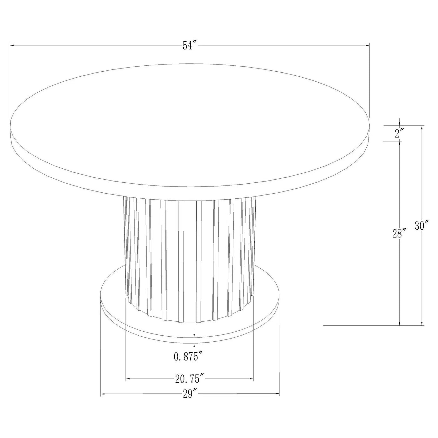 Sherry - 5 Piece Round Dining Table Set by HouseOfZazla