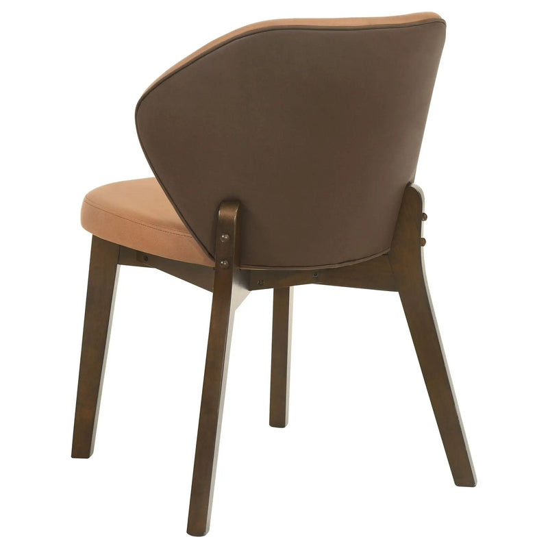 Randolph Dining Side Chair Butterscotch and Brown (Set of 2) by Unique Piece Furniture