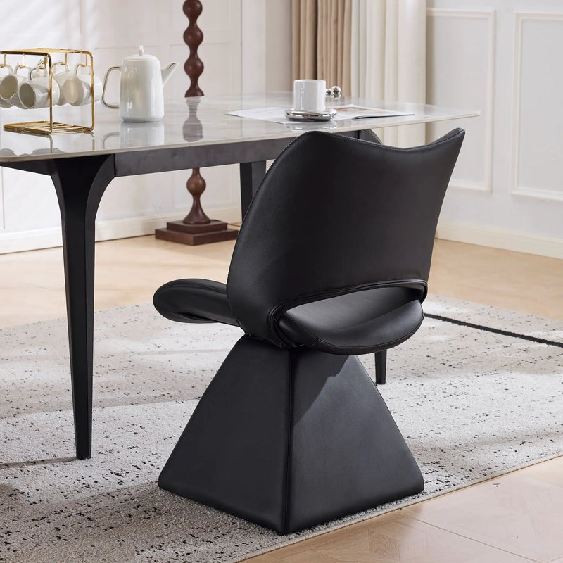 Modern Swivel Dining Chair With High Back by Unique Piece Furniture