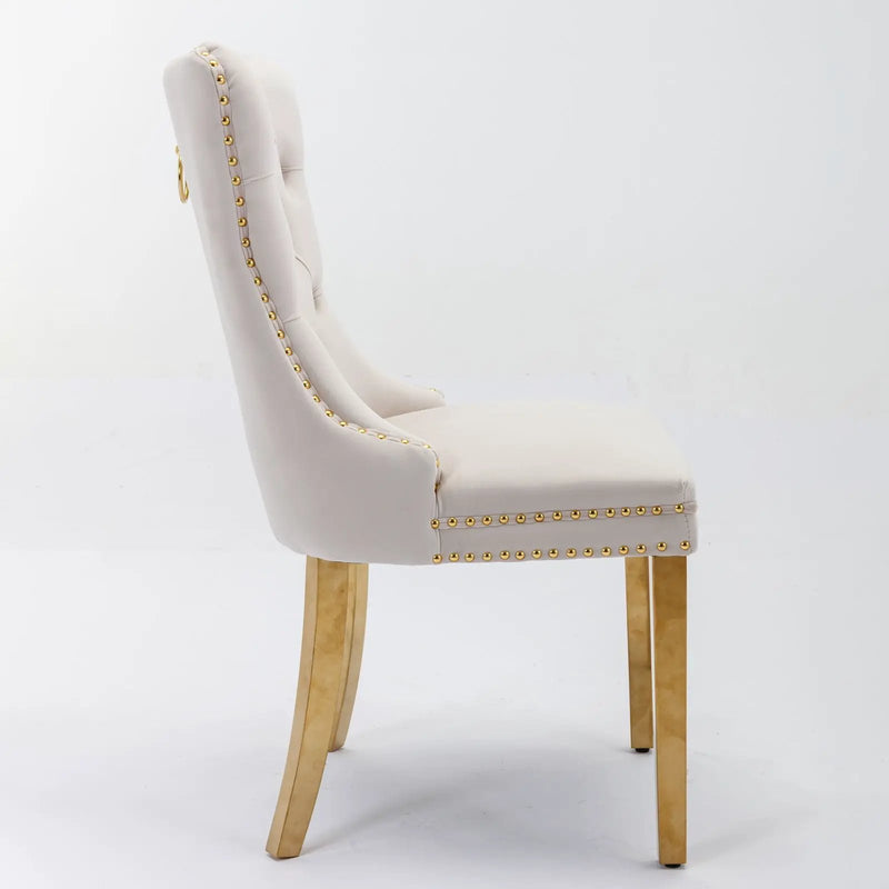 Nikki - Modern, High-End Tufted Dining Chair (Set of 2) by HouseOfZazla