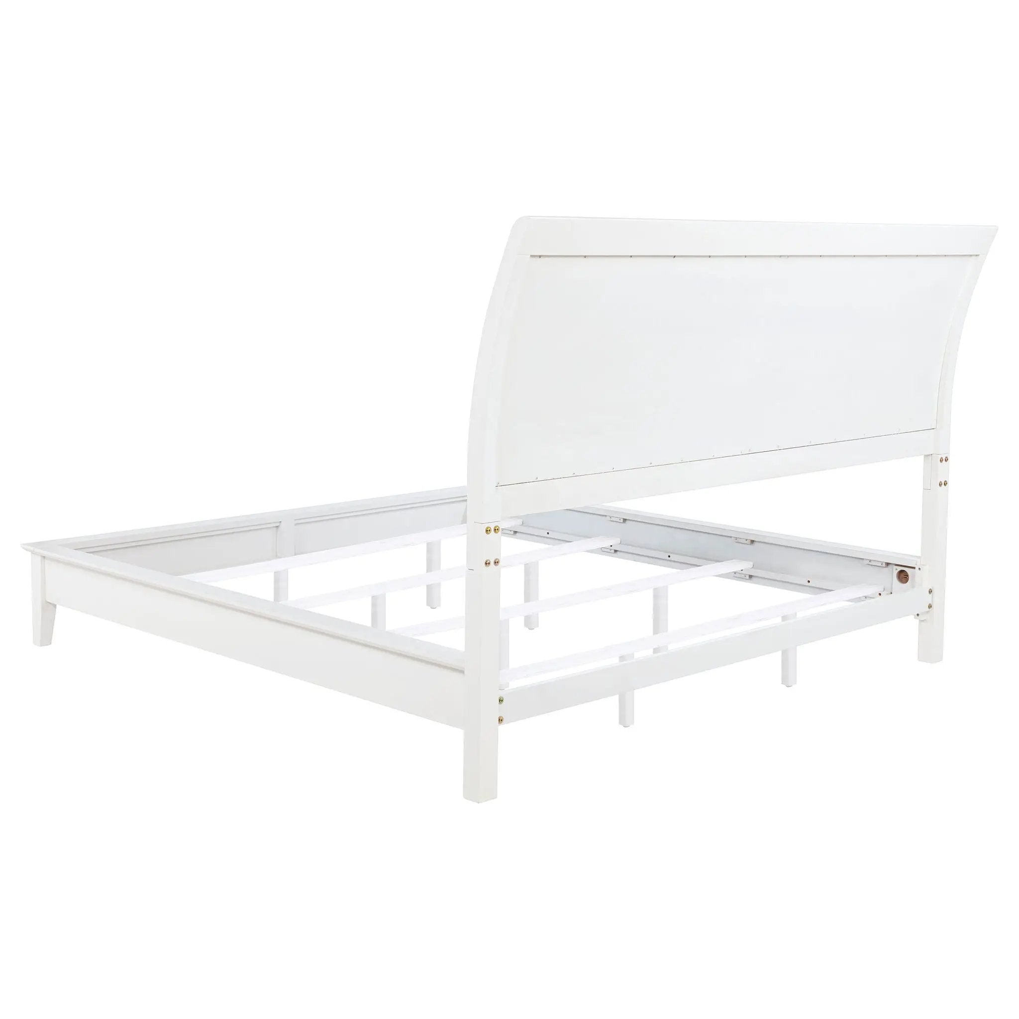 Bexhill 56-inch Upholstered Eastern King Panel Bed White by Unique Piece Furniture