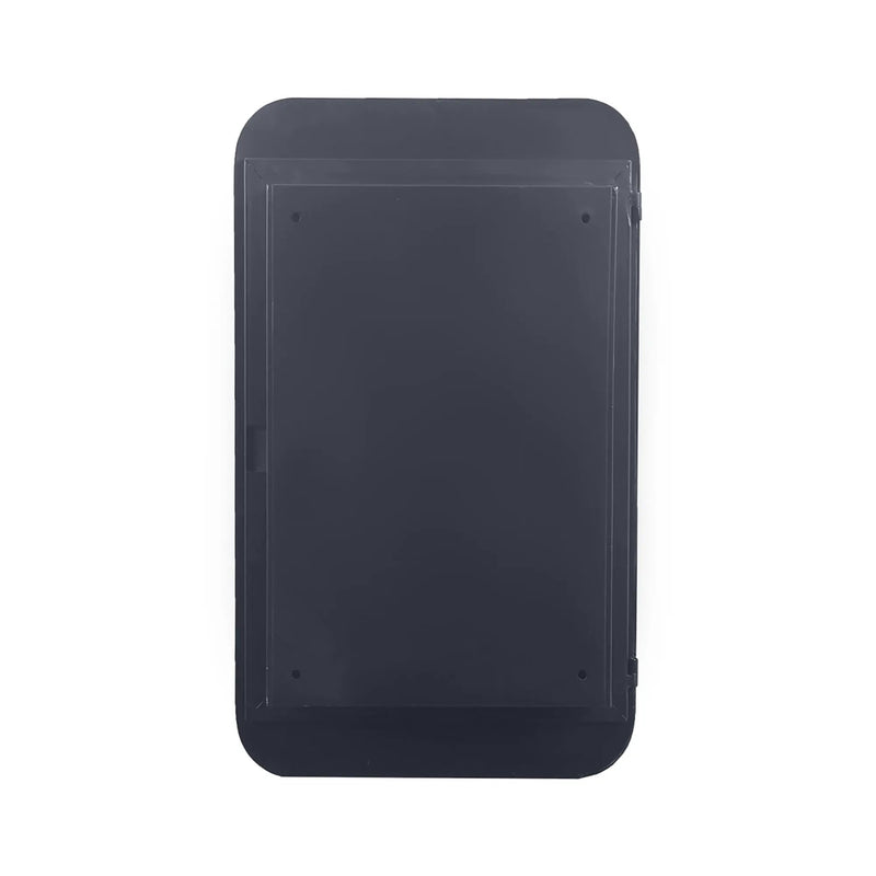 20x30 Inch Recessed Black Metal Framed Medicine Cabinet by HouseOfZazla