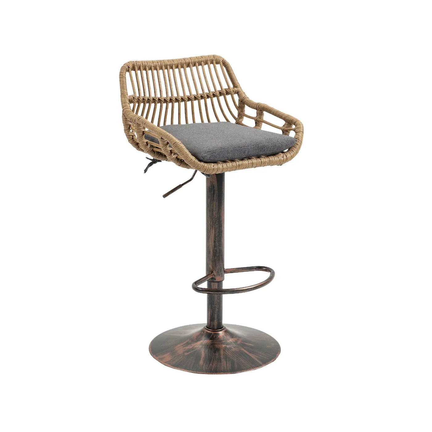 Modern Swivel Bar Stools Adjustable Counter Chairs With Footrest (Set of 2) by HouseOfZazla