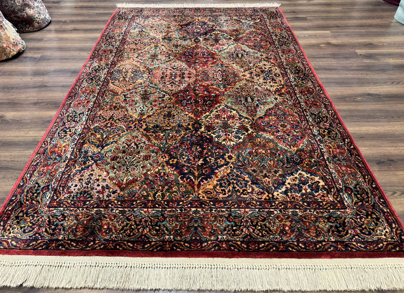5.9 x 9 Karastan Rug Multicolor Panel Kirman #717, Original 700 Series, Wool by Jewel Rugs