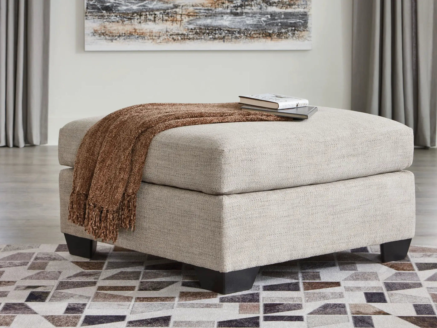 Mahoney - Oversized Accent Ottoman by Unique Piece Furniture