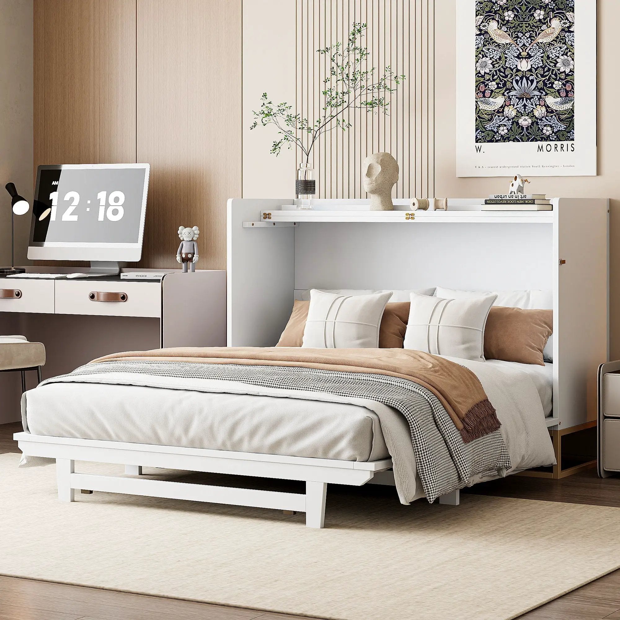 Murphy Bed With Iron Legs, Modern Design by Unique Piece Furniture