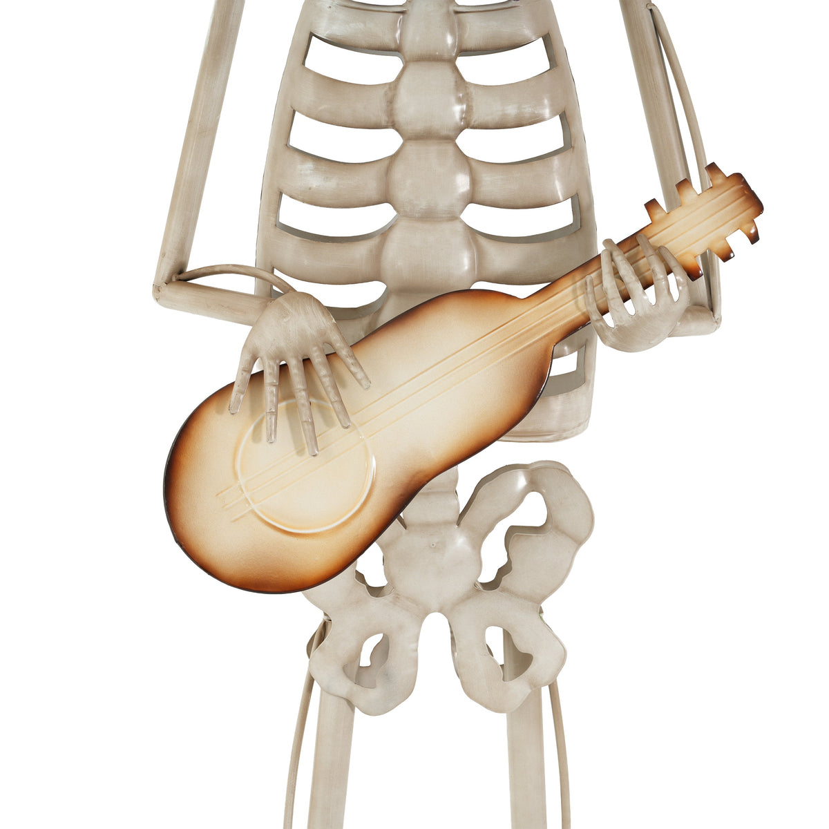 Halloween Skeleton Guitar Yard Decoration with Guitar - Metal, photo 7 of 10