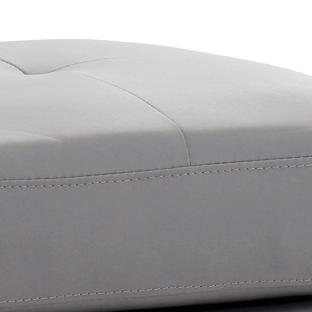 Upholstered Ottoman with Faux Leather or Fabric - Multiple Colors, photo 9 of 38